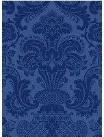 Damask Tapete Petrouchka von Cole & Son - Indigo Blue