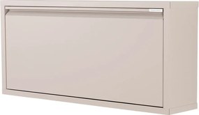 Scarpiera grigio tortora in metallo con ante ribaltabili/da parete 75x41x22 cm Billy – Spinder Design