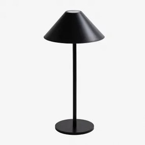 Lampada Da Tavolo Led Da Esterno Senza Fili Nebida Nero - Sklum