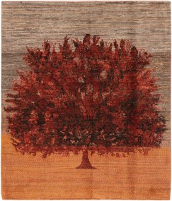 Loribaft Tappeto persiano 150 x 180 Giallo (Iran) Annodato A Mano