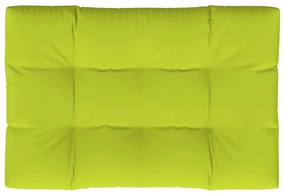 Cuscino per Pallet Verde Brillante 120x80x12 cm in Tessuto