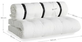 Divano letto da esterno beige Design OUT™ Beige Buckle Up - Karup Design