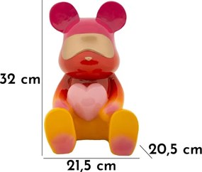 Orsetto Rainbow Seduto Cm 21,5X20,5X32