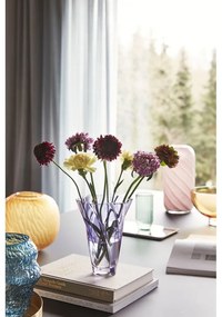 Vasi in vetro fatti a mano bianco/rosa in set di 2 pezzi Candy - Hübsch