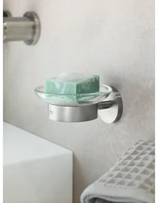 GROHE 41193DC0 - Portasapone con supporto START in acciaio inossidabile