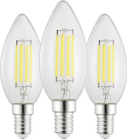Confezione da 3 lampadine LED VINTAGE C35 E14/2,2W/230V 2700K - Eglo 110439