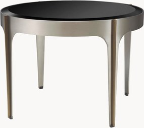 Tavolino da salotto rotondo con piano in vetro Artemisa