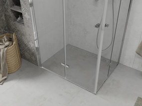 Mexen Lima Duo cabina doccia pieghevole 100 x 80 cm, trasparente, cromo - 856-100-080-02-00