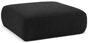 Sgabello in tessuto bouclé nero Molino - Micadoni Home