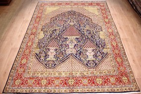 Kerman Tappeto 370x280 (Iran) Annodato A Mano