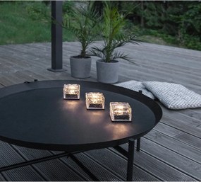 Candele a LED in set con alimentazione a pannelli solari da esterno 3 pz (altezza totale 5,5 cm) Icecube – Star Trading