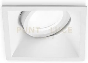 Gfa240-  faretto da incasso in alluminio colore bianco 1 luce attcc...