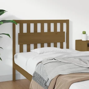 Testiera per letto miele 105,5x4x100 cm legno massello di pino