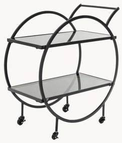 Carrello da portata con piani in vetro Loft