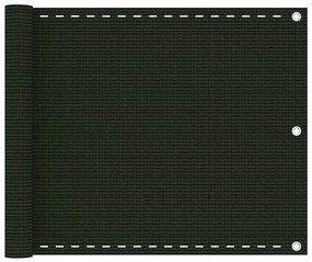 Paravento Per Balcone Verde Scuro 75x300 Cm İn Hdpe /