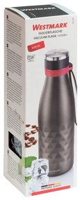 Bottiglia da viaggio grigia in silicone inossidabile 550 ml Viva - Westmark