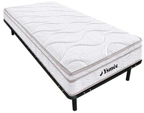 Set rete con doghe + materasso in schiuma, 3 zone a memory foam WOLKENTANZ - YSMÉE - 90 x 200 cm