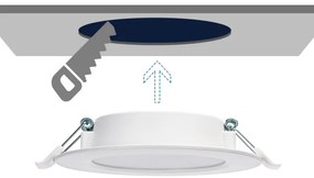 Aigostar - Lampada LED da incasso LED/9W/230V 4000K diametro 14,5 cm bianco