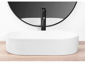 REA-U9108 - Lavabo da appoggio LAYLA 30x53 cm in ceramica/bianco lucido