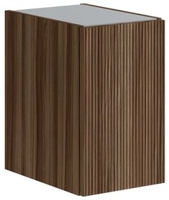 Armadietto bagno a terra Opera 1 anta P 45.5 x L 30 x H 50 cm frassino scuro