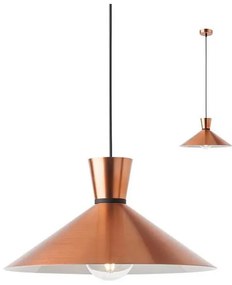 Redo 01-1461 - Lampadario a sospensione con filo KIMONO 1xE27/42W/230V diametro 39,5 cm rame