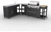 Barbecue a gas Montana, cucina portabile 4 bruciatori +1 cod mxl 47793