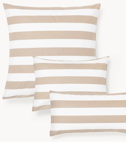 Federa reversibile in cotone a righe Lorena