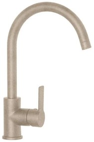 Rubinetto da cucina fisso a collo di cigno Aquasound avena verniciato opaco SCHOCK