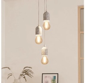 Eglo 95523 - Lampadario SILVARES 3xE27/60W/230V