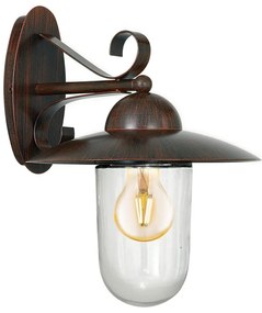 Applique rustico da esterno Milton marrone IP44 1X E27 EGLO