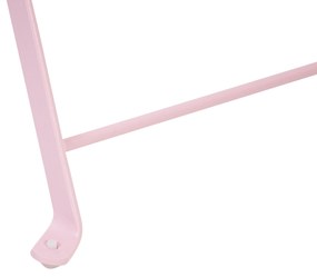 Set da balcone acciaio rosa pastello FIORI Beliani