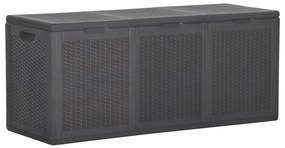 Baule Da Giardino 270 L Nero İn Rattan Pp /