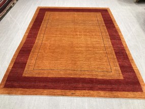 Loribaft Tappeto 390 x 300 Giallo (Iran) Annodato A Mano