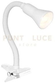 Desk partners flex clip lampada da lavoro - metallo bianco