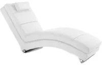 Chaise Longue bianca 172x85x62 cm Colorado OresteLuchetta