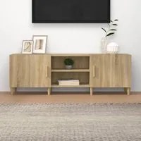 Mobile Porta TV Rovere Sonoma 150x30x50 cm Legno Multistrato 812621