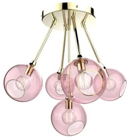 Ballroom Molecule Lampada A Sospensione Ottone/Rose - Design By Us