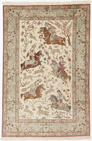 Ghom Tappeto 100 x 150 (Iran) Annodato A Mano