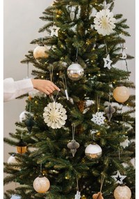 Decorazione per albero di natale in carta fatta a mano ø 10 cm Honeycomb Snowflake – Sass &amp; Belle