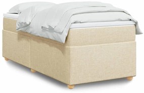 Giroletto A Molle Con Materasso Crema 100x200 Cm İn Tessuto /