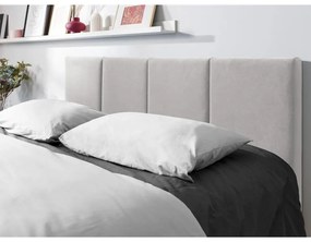 Letto matrimoniale imbottito grigio chiaro con vano contenitore con griglia 160x200 cm Juniper - Mazzini Beds