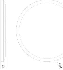 Globo 41562-18B - Plafoniera LED da bagno SAPANA LED/18W/230V IP44