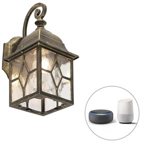 Lampada da parete esterna intelligente romantica in bronzo con Wi-Fi A60 - London