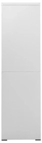 Armadio classificatore grigio chiaro 90x46x164 cm in acciaio