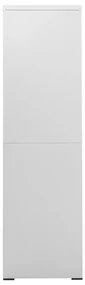 Armadio classificatore grigio chiaro 90x46x164 cm in acciaio