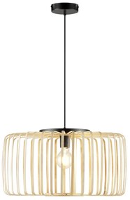 Lampadario Natura Pecan beige paralume beige E27 Ø55cm INSPIRE