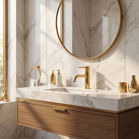 Rubinetto da lavabo Rea Venti Gold Low