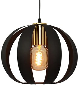 Lampadario a sospensione con filo NEWTON 3xE27/15W/230V nero