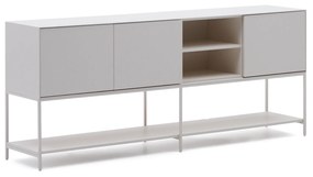 Kave Home - Buffet Vedrana 3 ante DM laccato bianco 195 x 80 cm