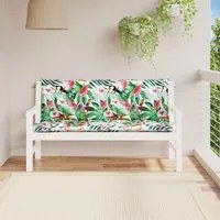 Cuscini Panca da Giardino 2pz Multicolore 150x50x7cm in Tessuto 361711